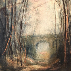 Hidden old railway bridge