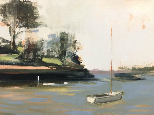 White boat at Dartmouth