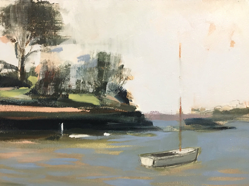 White boat at Dartmouth